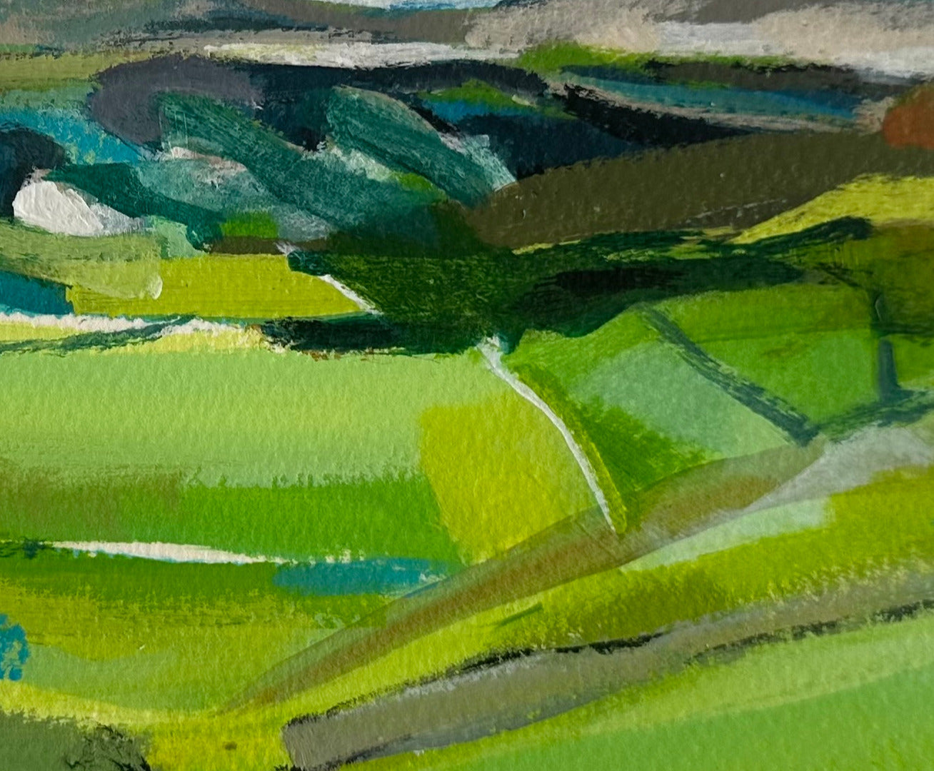 Into the Green no.2 | Original Abstract Landscape Painting