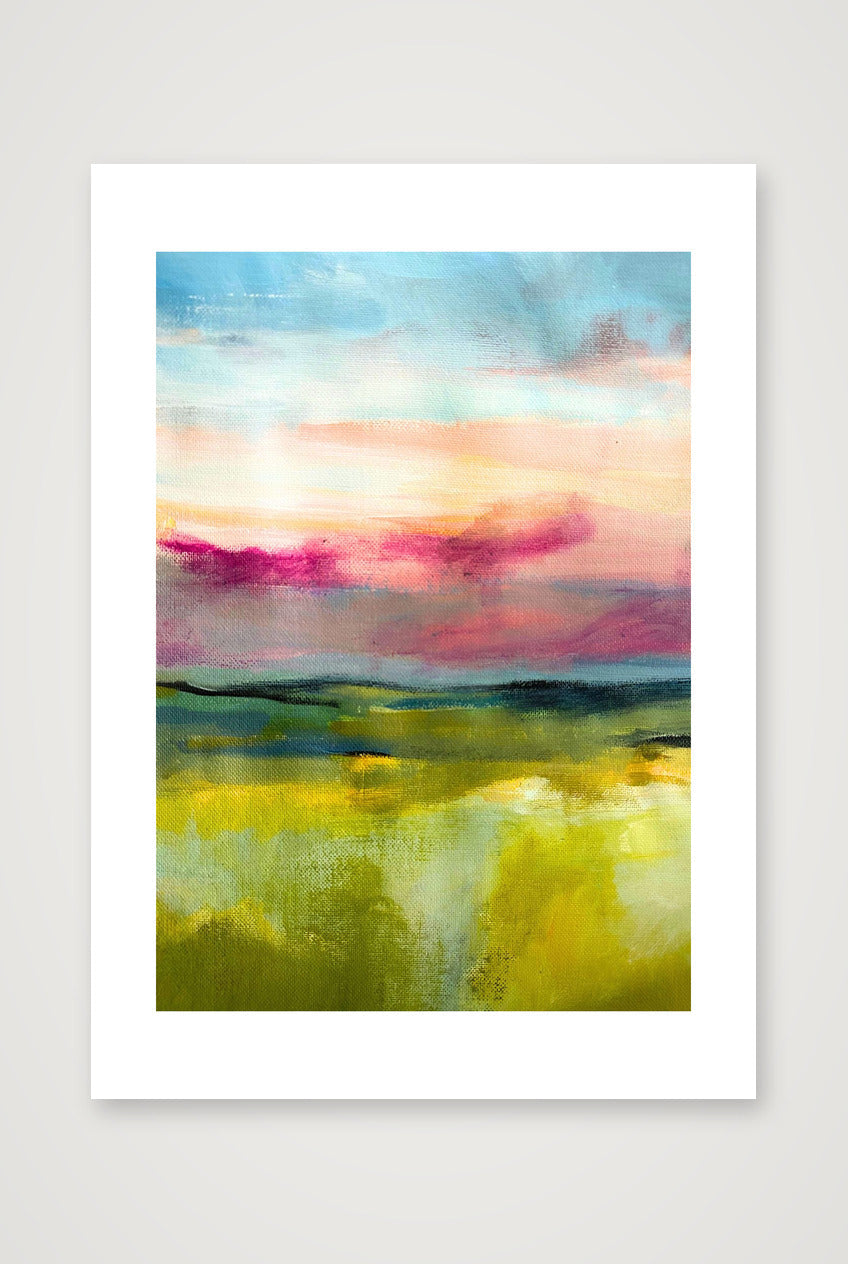 Memory of the Light- Abstract Landscape- Sarah Pittaway — 42×59cm, 17×23" Print only