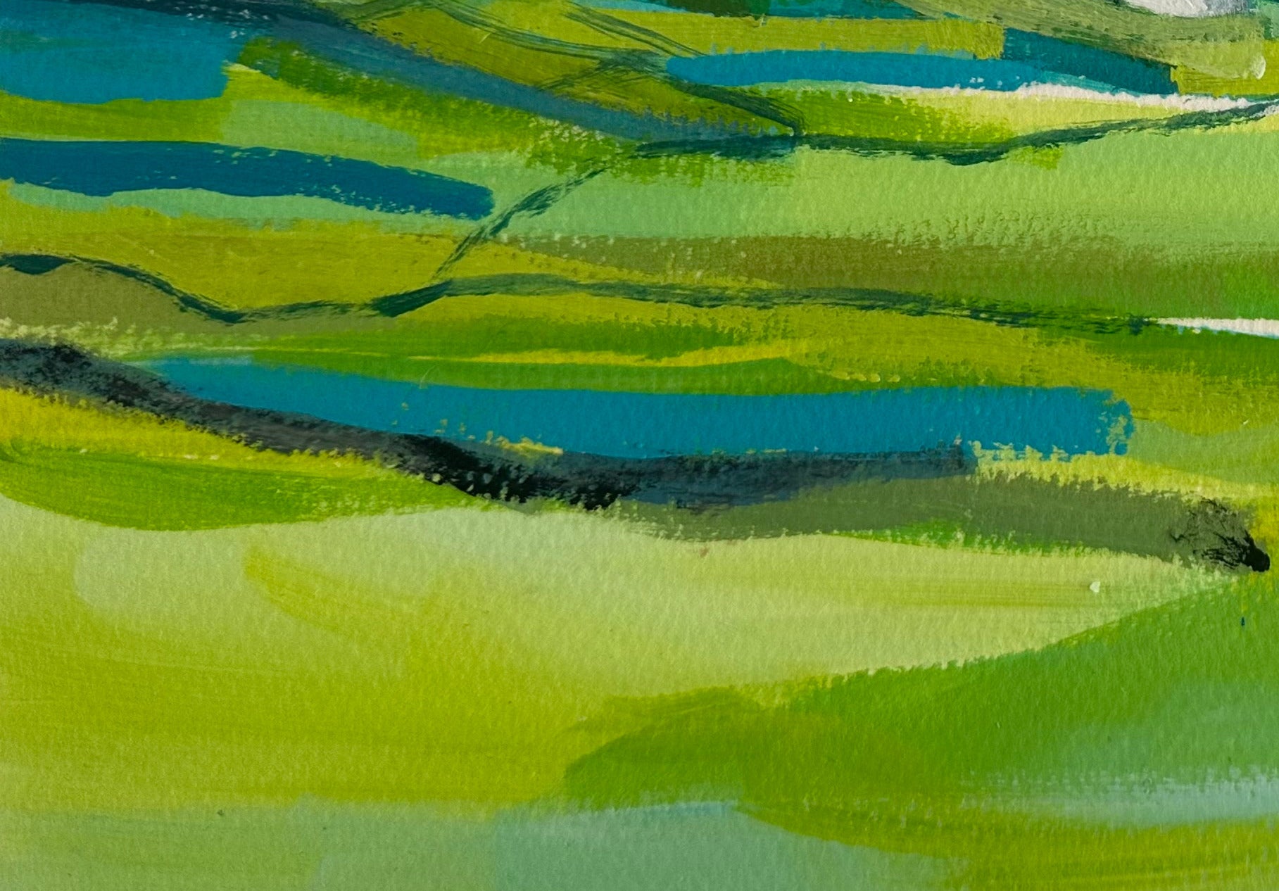 Into the Green no.2 | Original Abstract Landscape Painting
