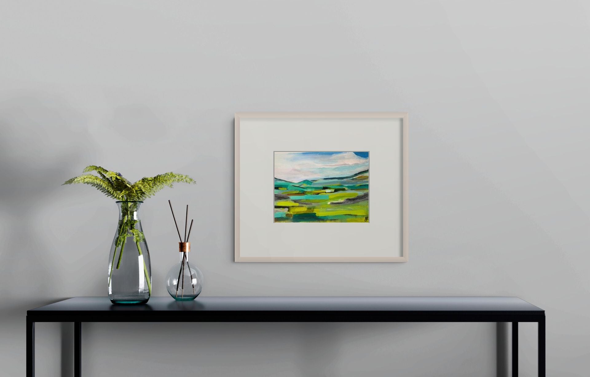 Into the Green Valley  no.1 | Original Abstract Landscape Painting