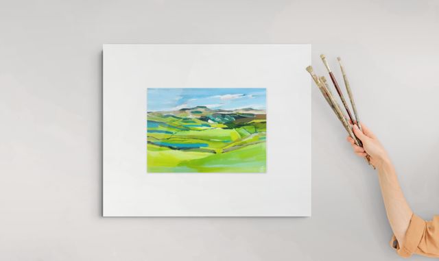 Into the Green no.2 | Original Abstract Landscape Painting